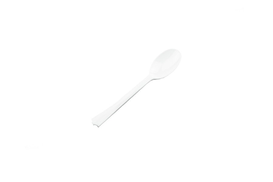White Reusable Heavy Duty Teaspoons