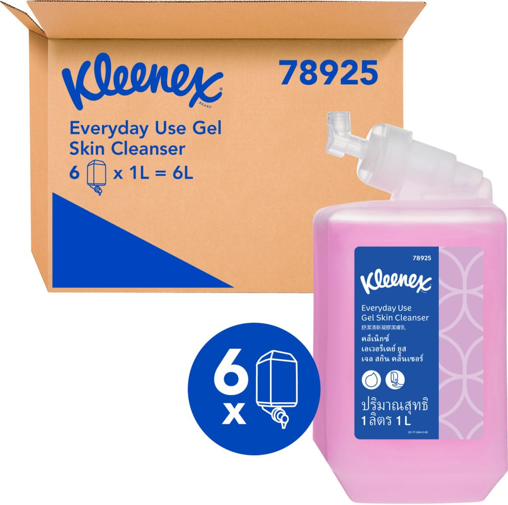 Kleenex Everyday Use Gel Skin Cleanser 1L (78925) - 6 Cartridges