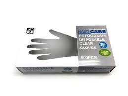 Handcare Clear LDPE Disposable Gloves-medium 500 Pieces
