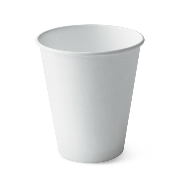 390ml / 12oz (90mm) White Single Wall BioCup - Packware
