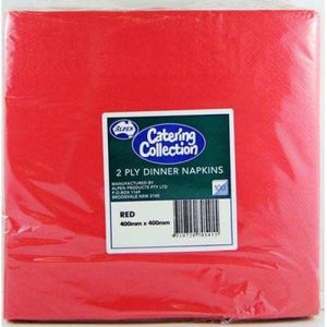 Red Dinner Napkin 2 Ply 40x40cm