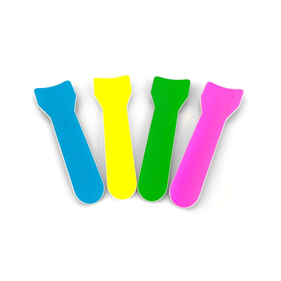 PAPER GELATO SPOONS 4" 95mm- MIXED COLOURS 6000/CTN