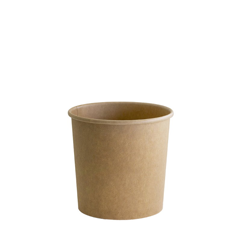 Kraft Food Containers and Lids – Kraft Paper, 12oz
