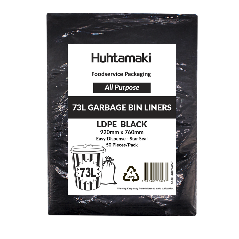 Garbage Bag 73 Litre All Purpose Black