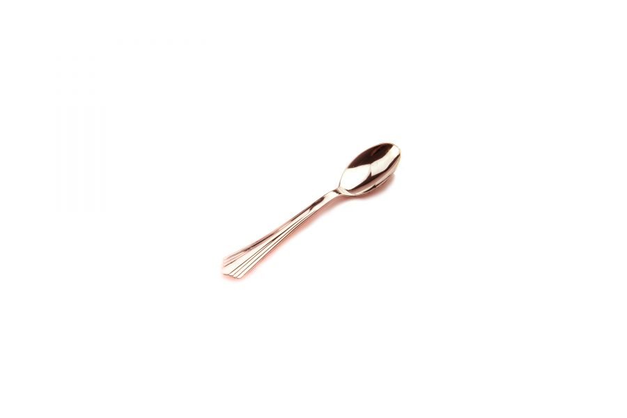Shiny Heavy Duty Plastic Rose Gold Spoons