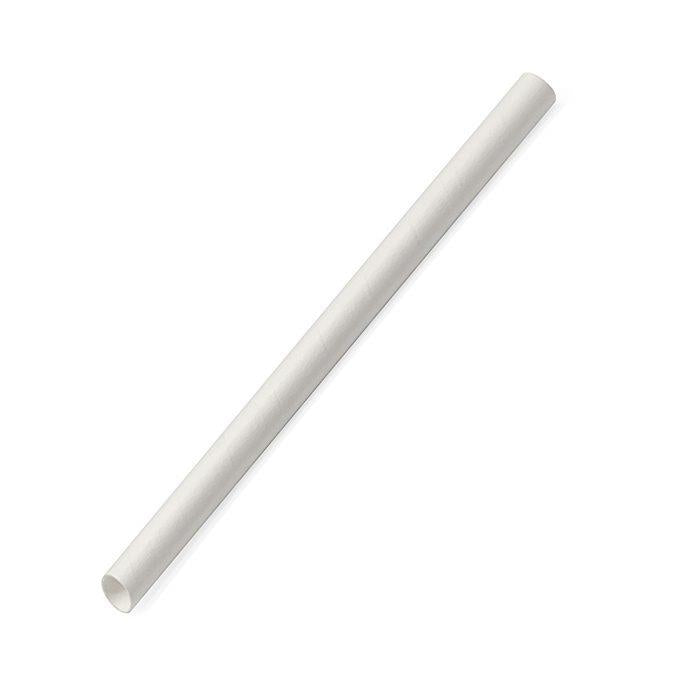 5 Ply Strong Bubble Tea Paper Straws - White - FSC Certified
