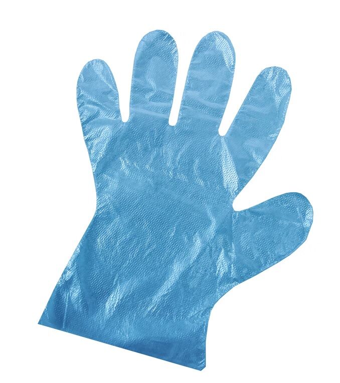 Handcare Blue LDPE Disposable Gloves-medium 500 Pieces