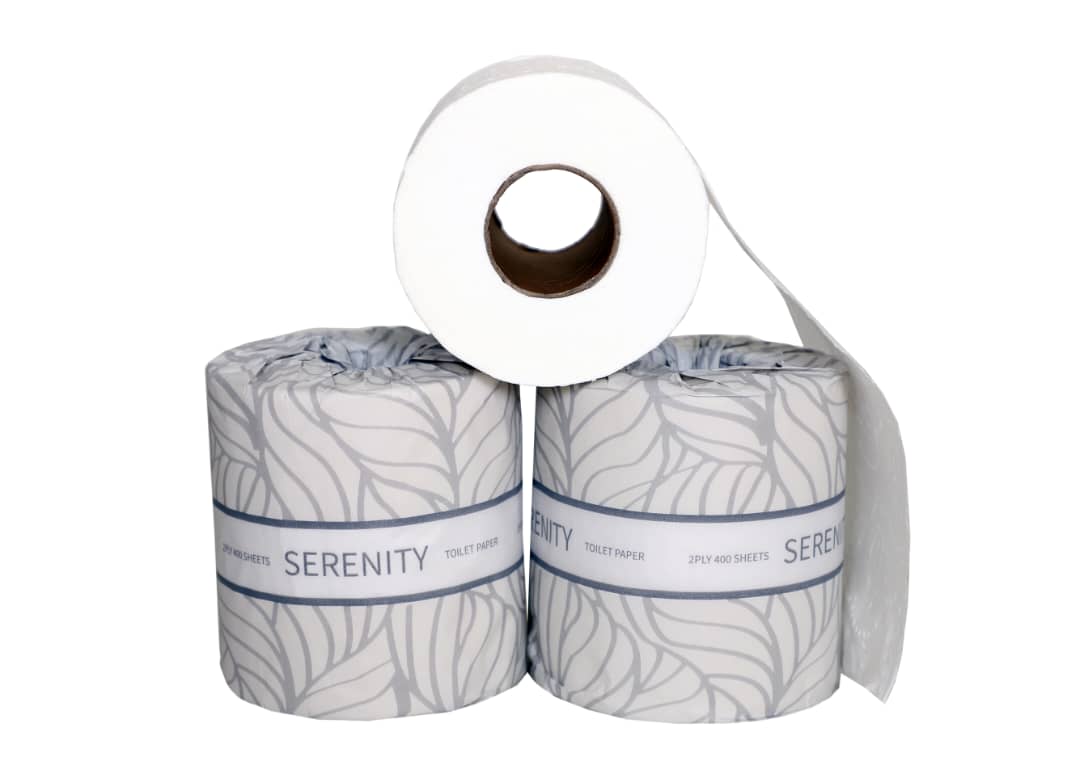 Toilet Paper Rolls 2-ply 400 Sheets - 48 Rolls | Individually Wrapped | Hygienic and Economical