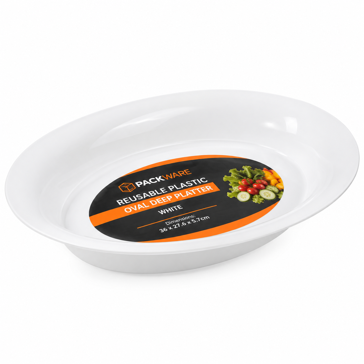 Oval Deep Platter 39.6x27.6x5.7cm CTN/24