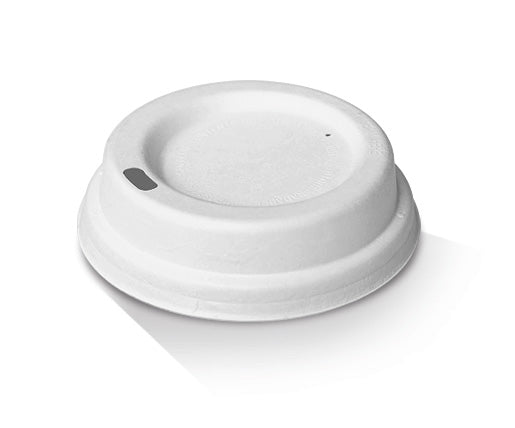 Bagasse Lid - 6/8/10 oz /White 1000pc/ctn - Packware