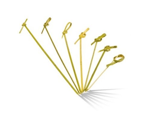 Bamboo Looped Skewer 65mm - Packware