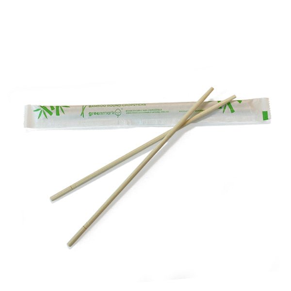 Bamboo Round Chopstick 5*220mm 3000pc/Ctn - Packware