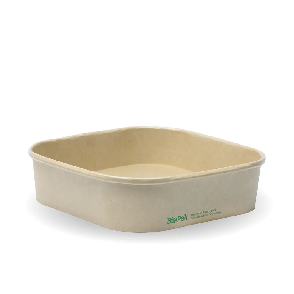 750ml Kraft BioBoard Square Takeaway Base CTN/300
