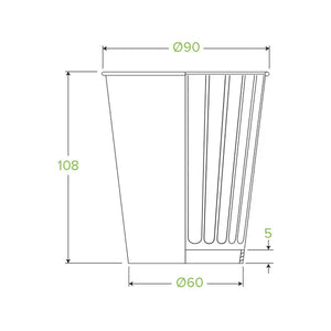 390ml / 12oz (90mm) Art Series Double Wall BioCup - Packware
