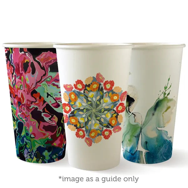 510ml / 16oz (90mm) Art Series Single Wall BioCup | CTN1000