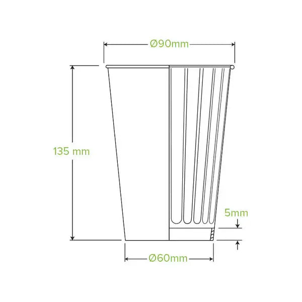 460ml / 16oz (90mm) Indigenous Art Series Double Wall BioCup (600)