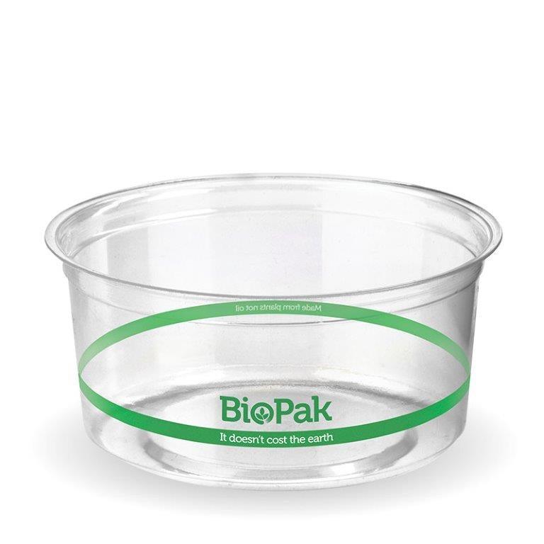 BioPak Round Container Clear 240ml - Packware