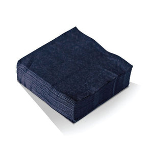 Black 2ply Cocktail Napkin - 1/4 fold 2000pc/ctn - Packware
