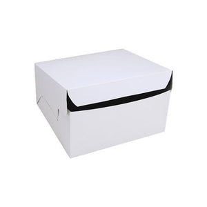 Cake Box 13x13x14 - Pack of 100 - Attached Lid - Durable and Convenient - Packware