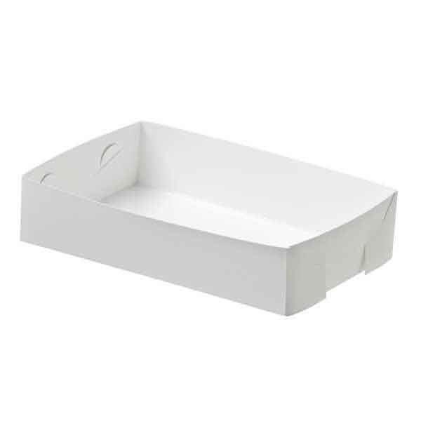 Cake trays #24 White 255x180x45mm - Packware