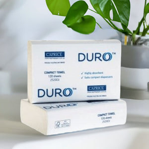Caprice Duro Compact Interleaved Hand Towel 29cm x 20cm 2520CU - Packware