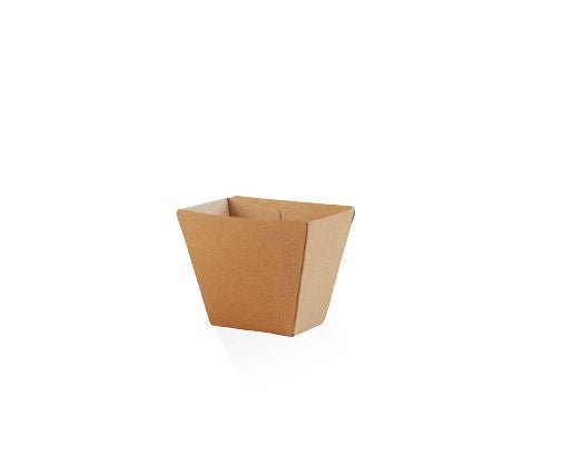 Chip Cup/Brown Corrugated Plain/Brown 500pc/ctn - Packware