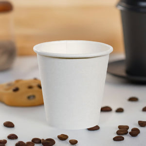 Coffee Cup Single Wall White 8oz 80mm | Box 1000 - Packware