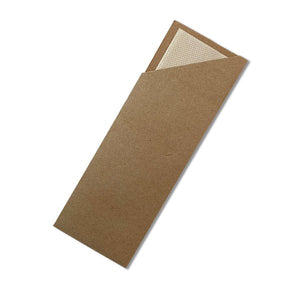 Cutlery Pouch with Eco - Friendly Bamboo Napkin - Brown (1000pc/ctn) - Packware
