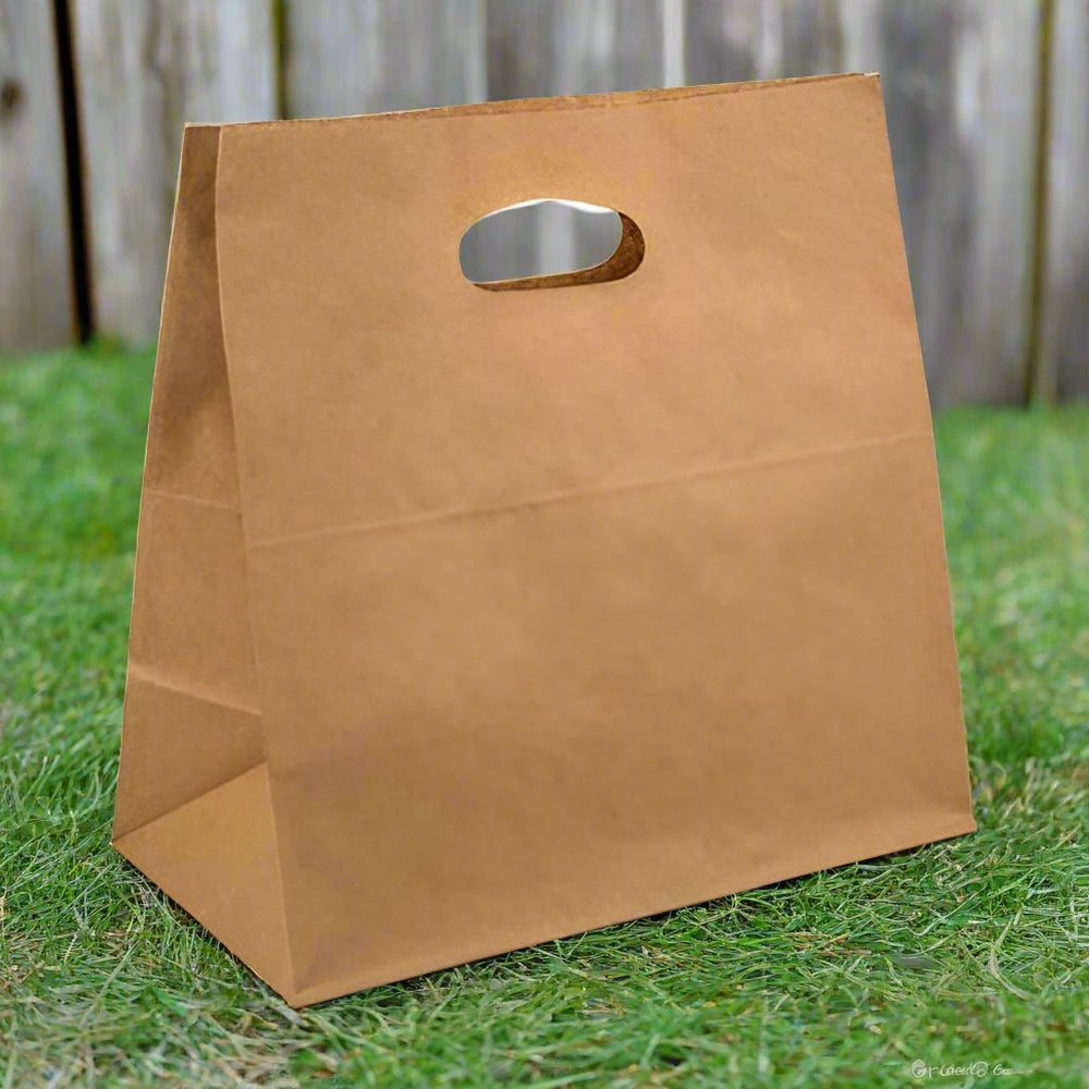 Die Cut Brown Kraft Paper Bag - Eco-Friendly, Durable, Versatile - Packware