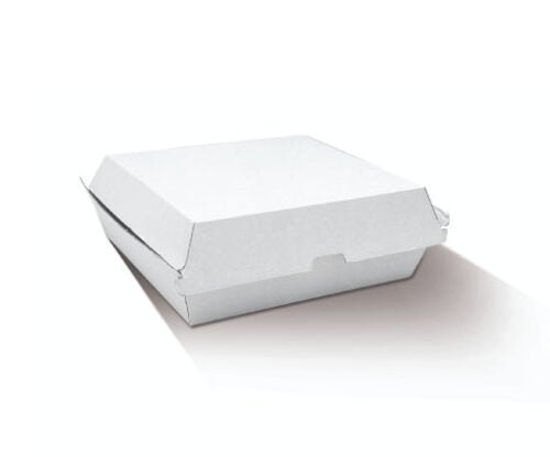 Dinner Box / / White Corrugated / Plain 150pc/ctn - Packware