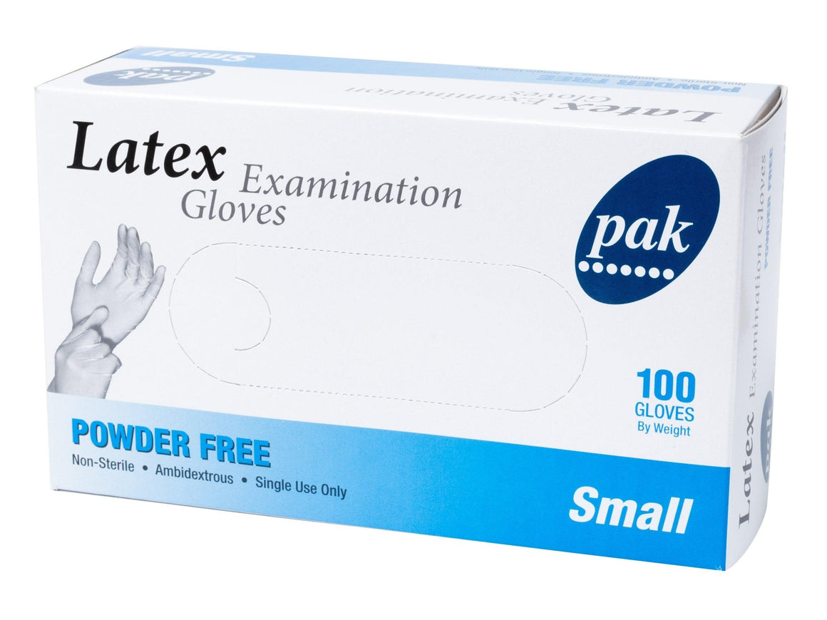 Disposable Latex Powder Free Gloves Small - Packware