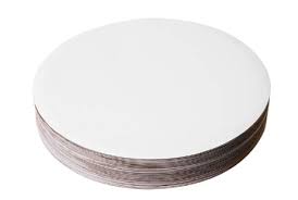 10" Circle Cake Board-White