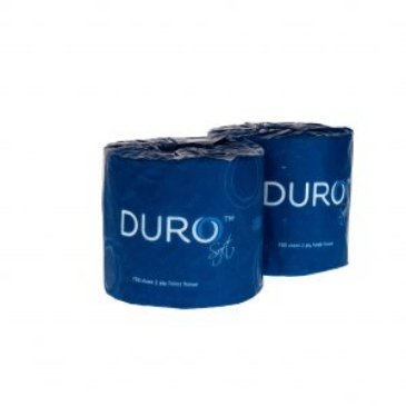 Duro 2 - ply Toilet Paper Rolls - 700 Sheets - Individually Wrapped - Packware