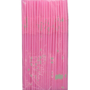 Straws Flexible Pink Qty 3000