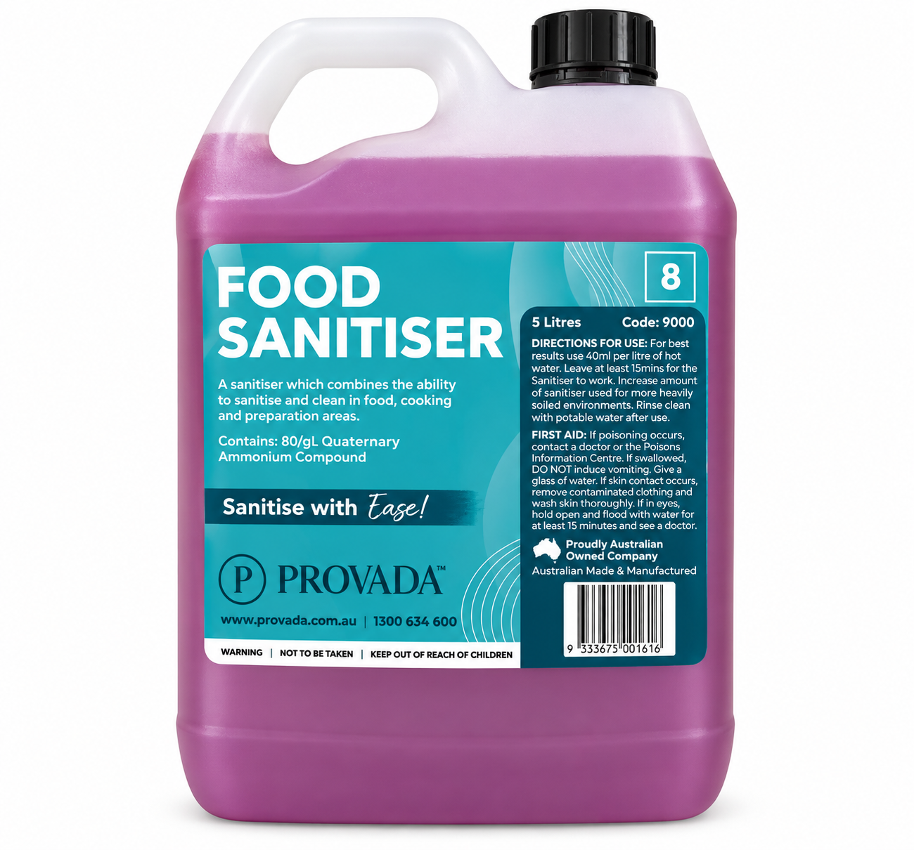 Food Sanitiser 5 Litre - Concentrated