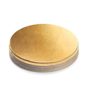 9" Round Gold Cake Boards – Pack of 50