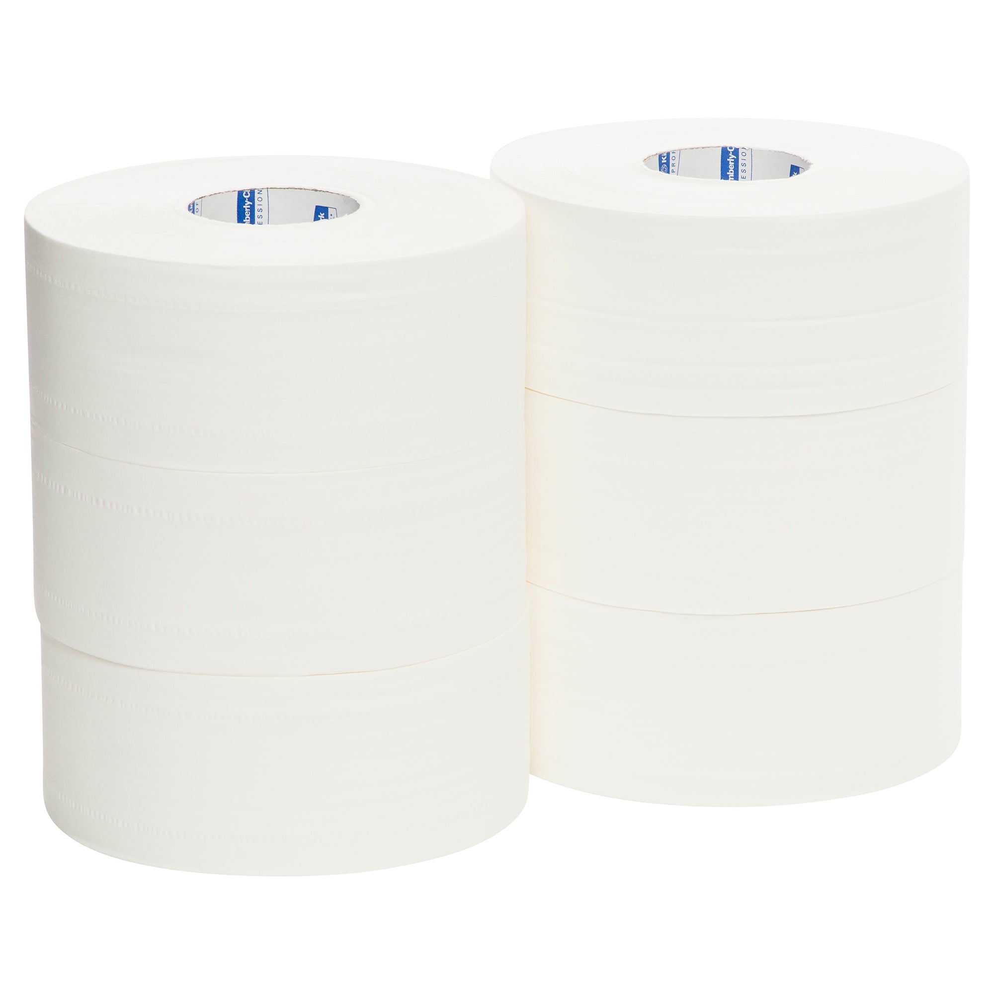 KLEENEX® Compact Jumbo Roll Toilet Tissue (5749), 2 ply, Jumbo Toilet Roll, 6 Rolls / Case, 300m / Roll (1,800m) - Packware