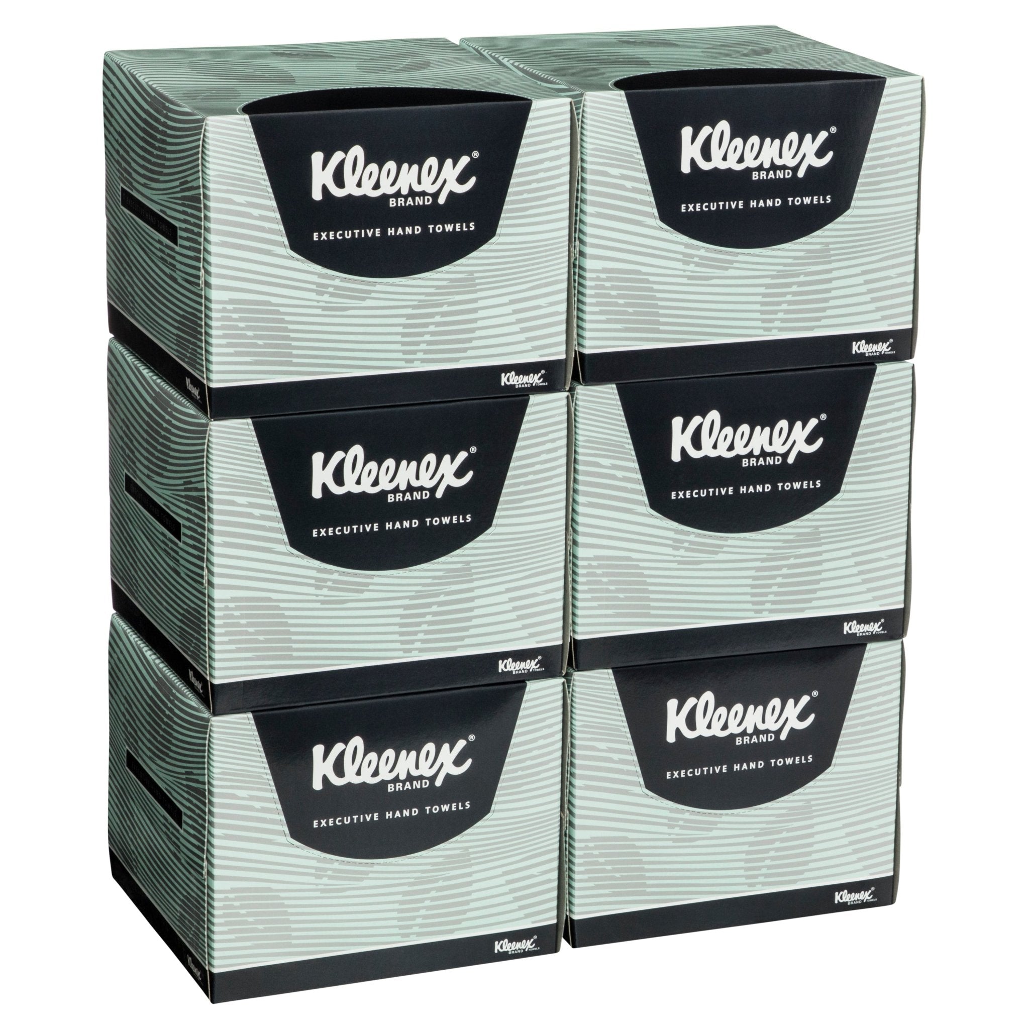 KLEENEX® Executive Hand Towels (4480), Folded Paper Towels, White, 6 Packs / Case, 75 Hand Towels / Pack (450 Total) - Packware