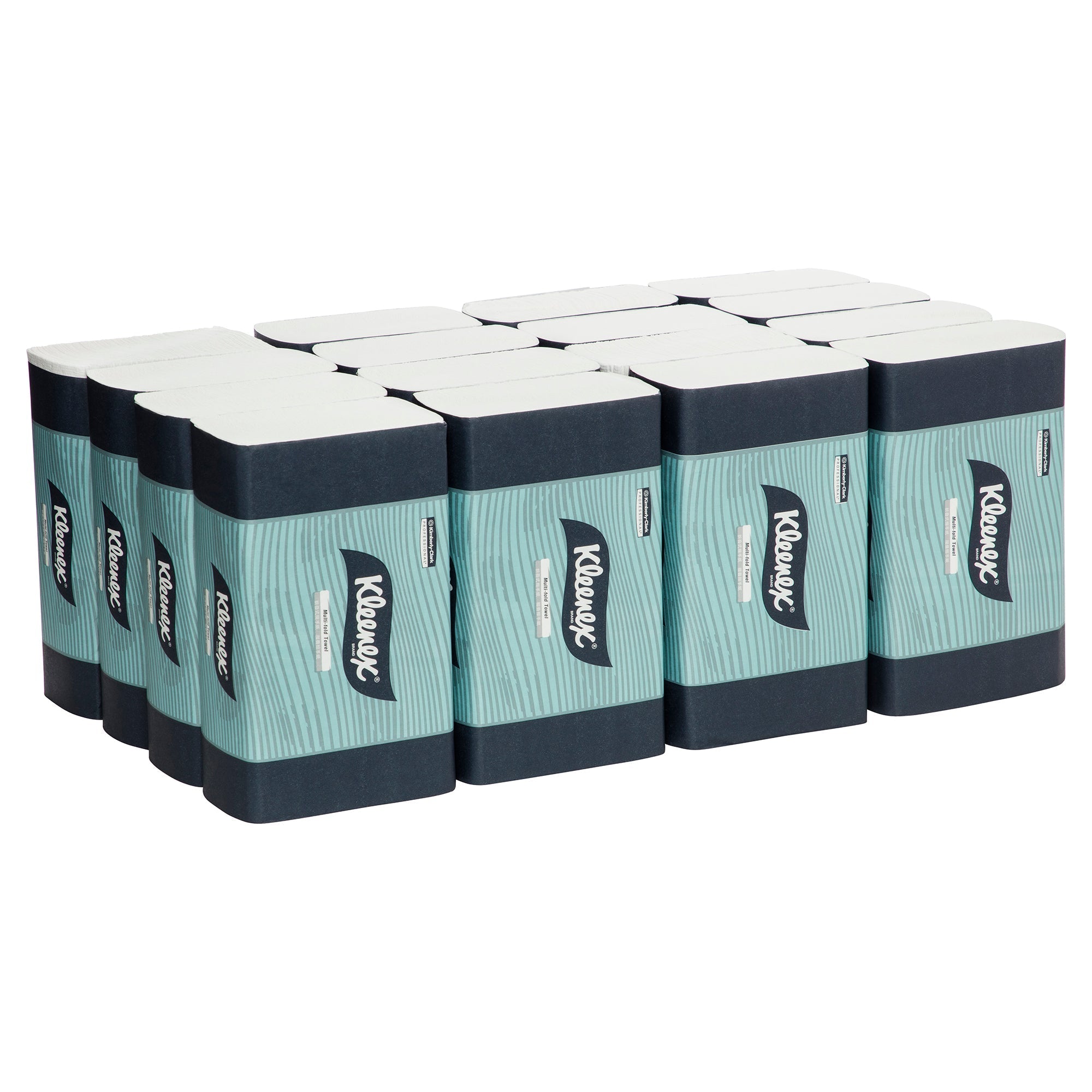 KLEENEX® Multifold Hand Towels (1890), Folded Paper Towels, 16 Packs / Case, 150 Hand Towels / Pack (2,400 Towels) - Packware