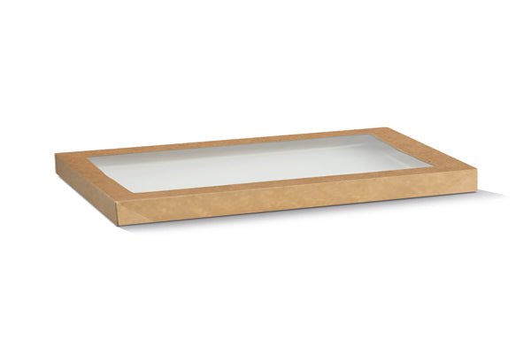 Kraft Catering Tray Lid - Large 583x275x30mm - 100 per Carton - Packware