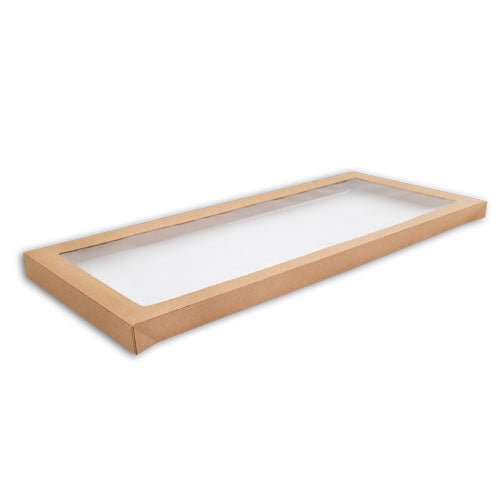 Kraft Catering Tray Lid - Large 583x275x30mm - 100 per Carton - Packware