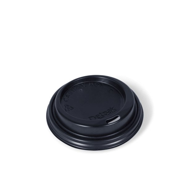 Lid 6oz Smooth Black Fit 200 - 2 - Packware