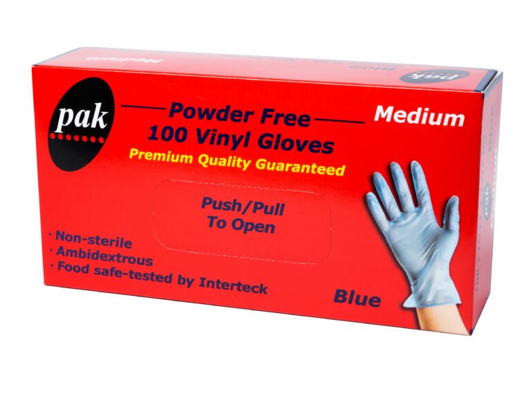 Medium Vinyl Blue Powder - Free Gloves - Packware