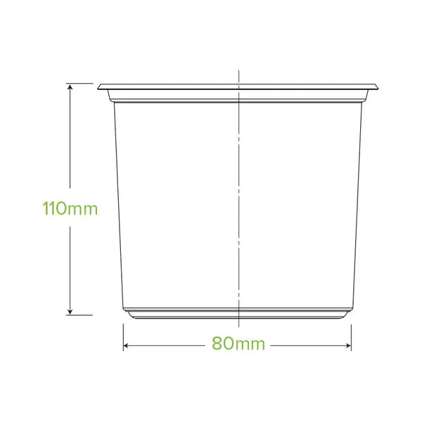 700ml BioBowl Clear Container (500)