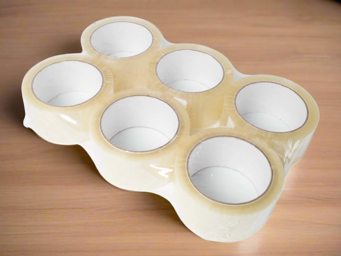 Packaging Tape 48mm x 75m Clear - 6 Pack - Packware