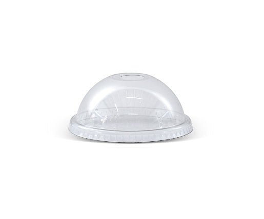 PET DOME LID WITH HOLE FOR 8OZ 1000pc/ctn - Packware