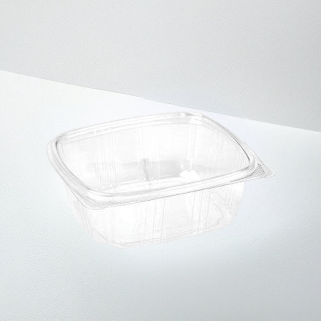 PET Plastic Food Containers With Flat Lid Clear 32oz Stay Fresh 180mm x Width 160mm x Height 65mm - Packware