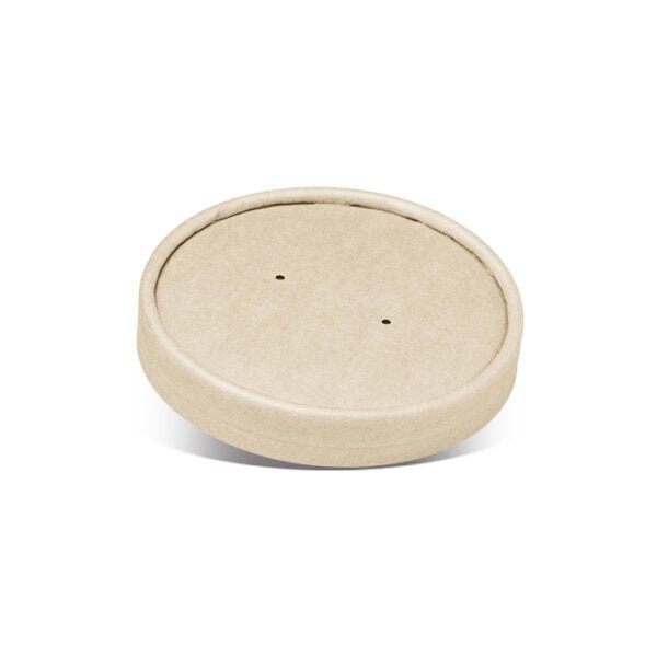 PLA coated bamboo paper lid/fit BBAP26/32 500pc/ctn - Packware