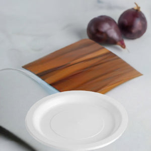 Premium White Dinner Plates - Heavy Duty Reusable Plastic - 9"/230mm - Carton of 500 (50 Plates per Pack) - Packware