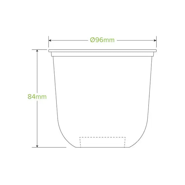 360ml Clear Unbranded Tumbler Biocup | U Shape Cup
